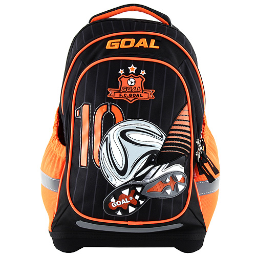 Školní batoh Target 3D Goal, barva černo-oranžová