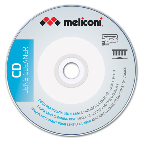 Čisticí CD Meliconi, 621011, pro CD přehrávače, pro všechny typy značek