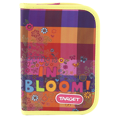 Školní penál s náplní Target In Bloom - barevné kostky