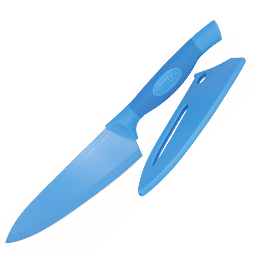 Kuchařský nůž Stellar, Colourtone, čepel nerezová, 18 cm, modrý