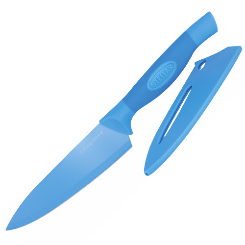 Kuchařský nůž Stellar, Colourtone, čepel nerezová, 15 cm, modrý