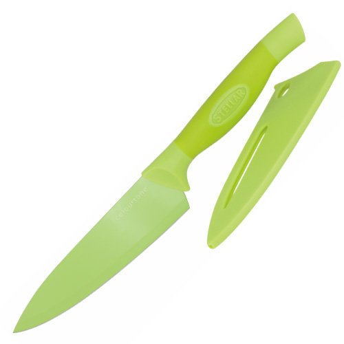 Kuchařský nůž Stellar, Colourtone, čepel nerezová, 15 cm, zelený